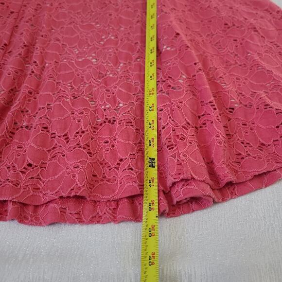 Anthropologie Maeve women's Dayflower lace dress pink small Coquette Feminine - Picture 6 of 12